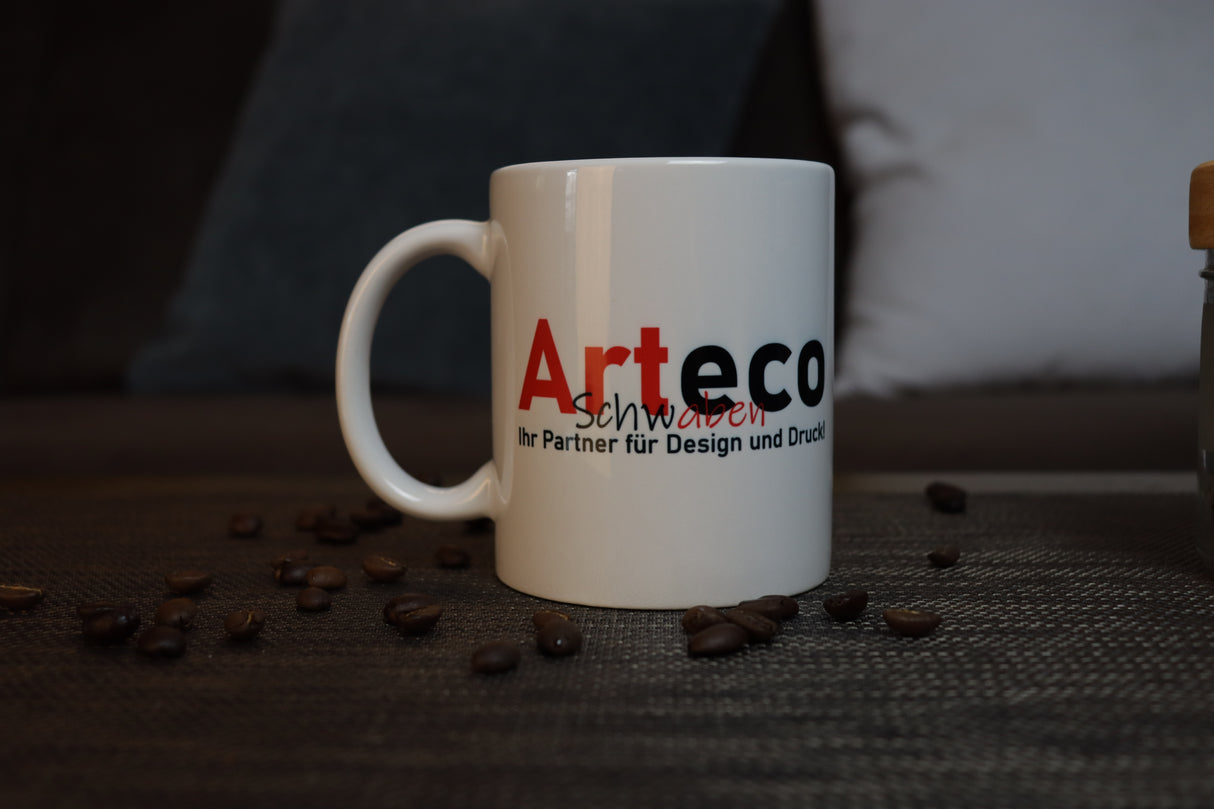 Hochwertige Tasse mit Firmenlogo / Bild - Ab 2,90€/Tasse